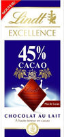 Chocolat au lait 45% cacao - Tuote - fr