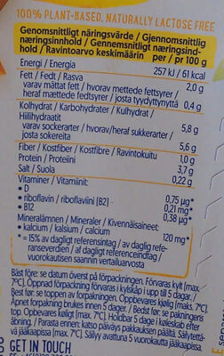 Mangue - sans sucres ajoutés - Ravintosisältö - fi