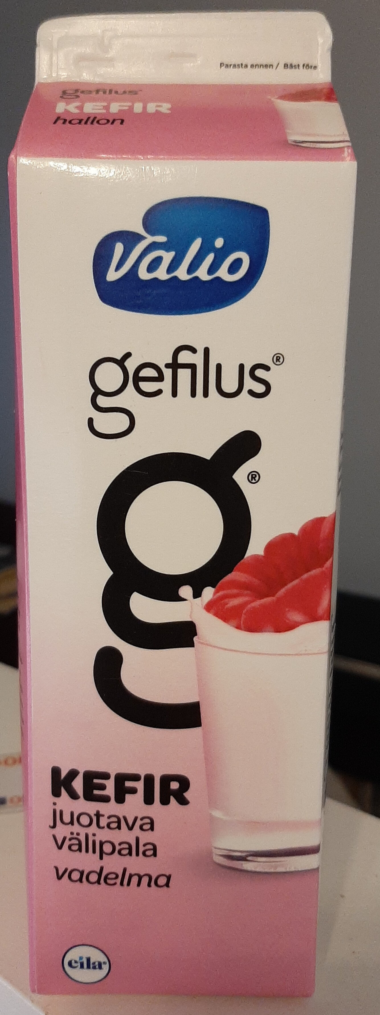 Gefilus Kefir juotava välipala vadelma - Tuote - fi