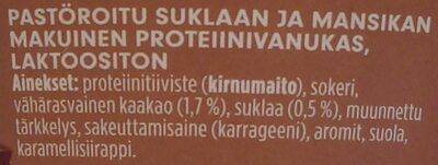 PROfeel proteiinivanukas suklaa-mansikka - Ainesosat