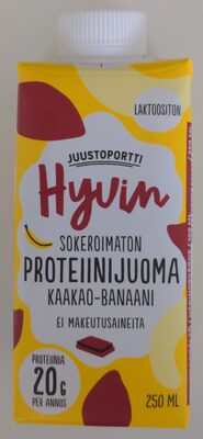 Hyvin sokeroimaton proteiinijuoma kaakao-banaani - Tuote