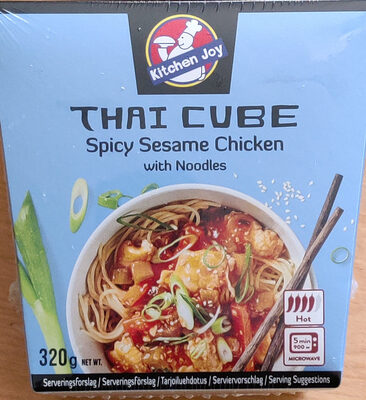 Thai cube spicy sesame chicken with noodles - Tuote - en